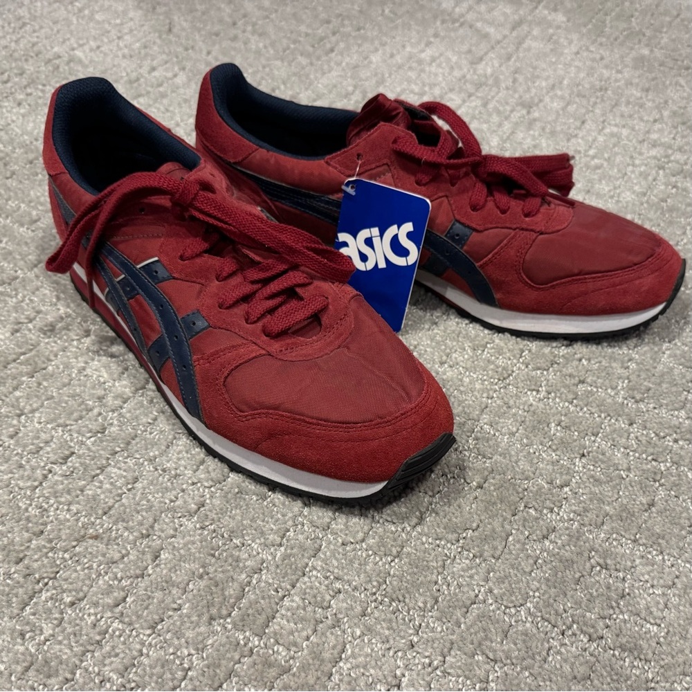 Asics Red and Blue Athletic Shoes